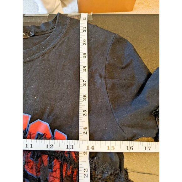 PrettyLittleThing Mesh Houston Academy Tunic Blouse Small - Picture 5 of 7